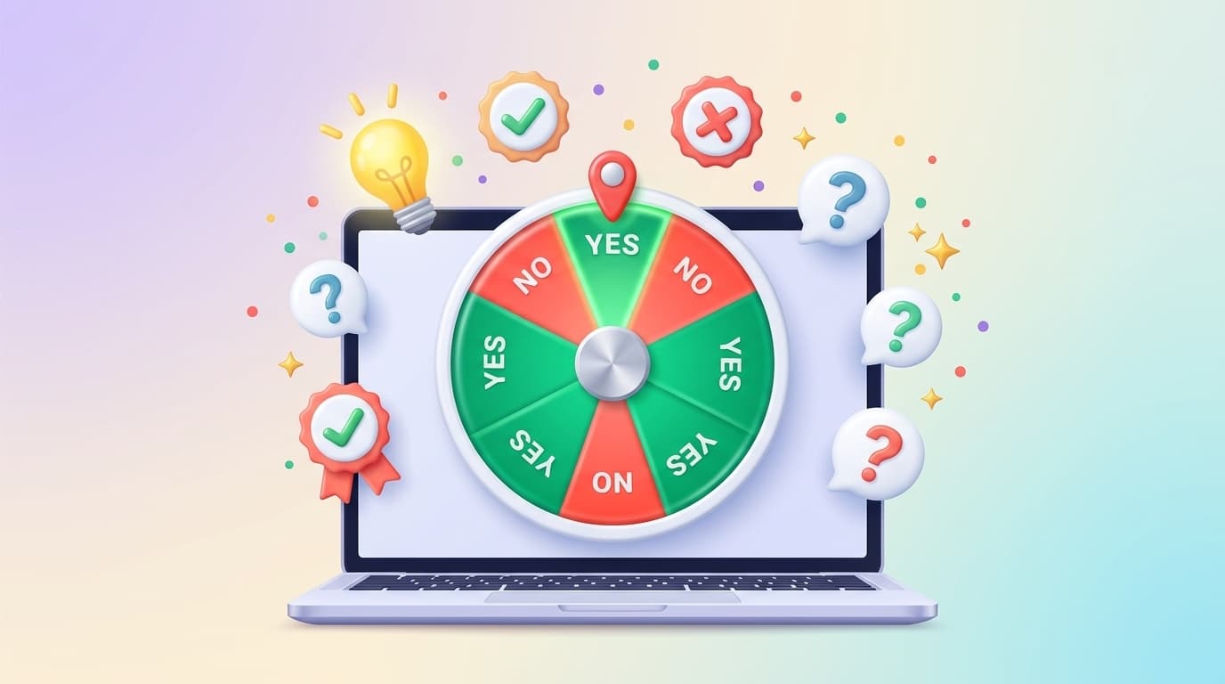 How to Break Analysis Paralysis: The Psychology of Binary Decisions (And Why a Yes or No Wheel Works)